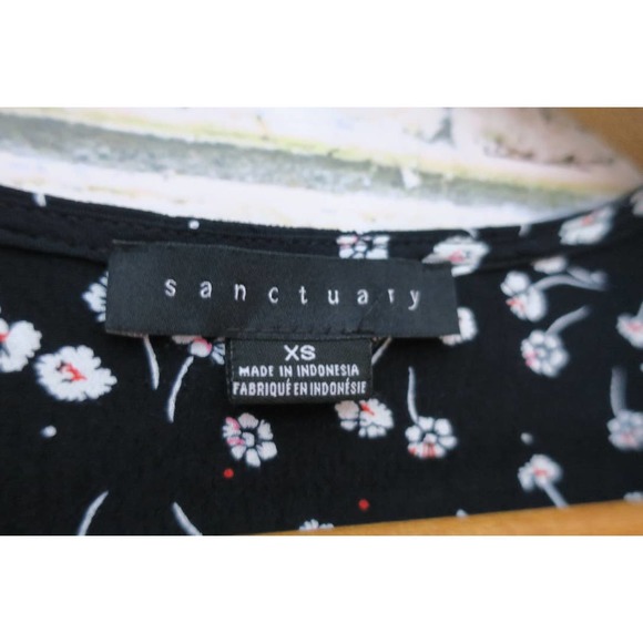 Sanctuary Cori Floral Printed Blouson Long Sleeve Wrap Surplice Blouse - Picture 6 of 8